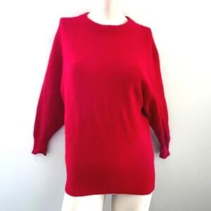 Workshop‎ Fenn Wright Manson Angora Lambswool Sweater Red M Timeless Old Money